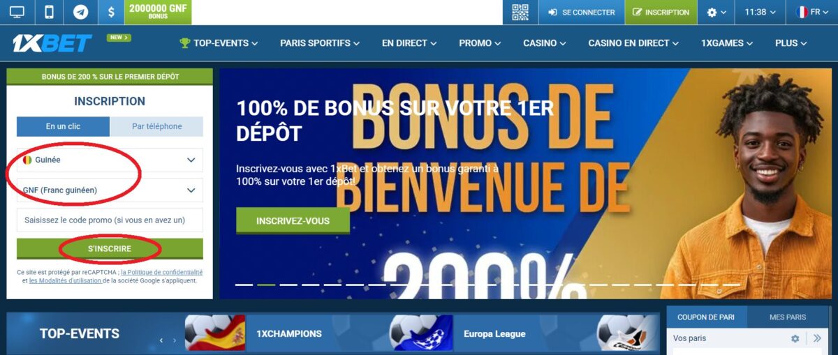 1xBet login : procédure simplifiée